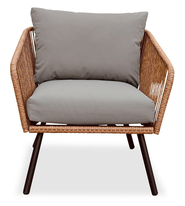 Porto 4-Piece Patio Conversation Set - Brown