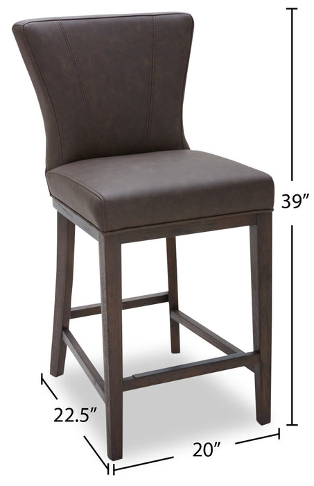 Quinn Counter-Height Stool - Brown