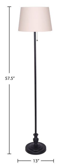 Quinn 3-Piece Floor and Two Table Lamps Set