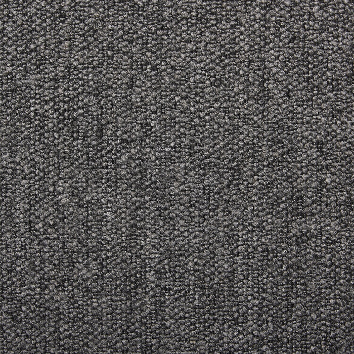 Kort & Co. Rain Upholstered Platform Bed in Charcoal Fabric, Tufted - Queen Size