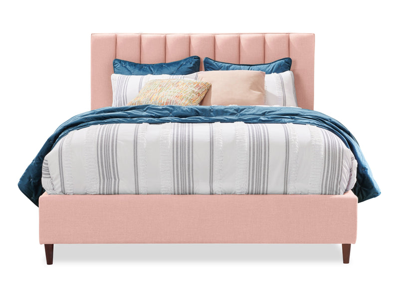 Rain Full Platform Bed - Pink