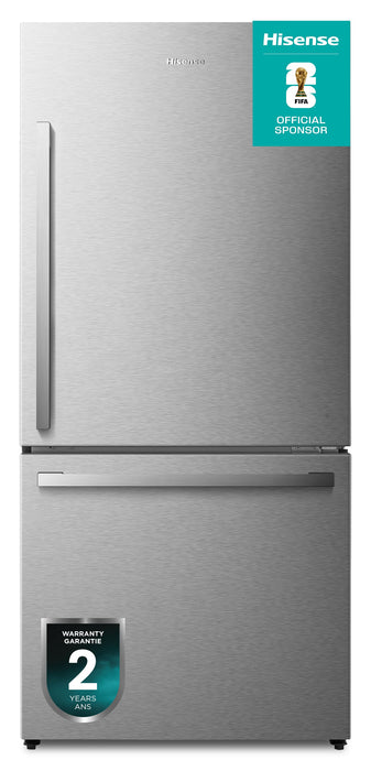Hisense 17 Cu. Ft. Counter-Depth Bottom-Mount Refrigerator - RB17A2CSE
