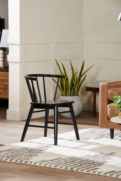 Remi Spindle Dining Chair - Black