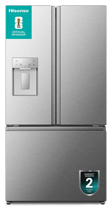 Hisense 36\" 22.4 Cu. Ft. French-Door Refrigerator - Stainless Steel - RF225C3CSEI 