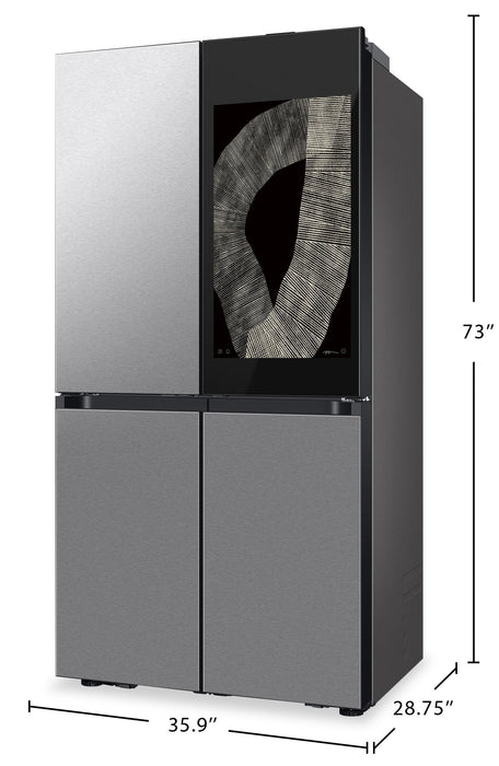 Samsung Bespoke 23 Cu. Ft. 4-Door Flex Refrigerator with Family Hub+™ - RF23DB9900QDAC