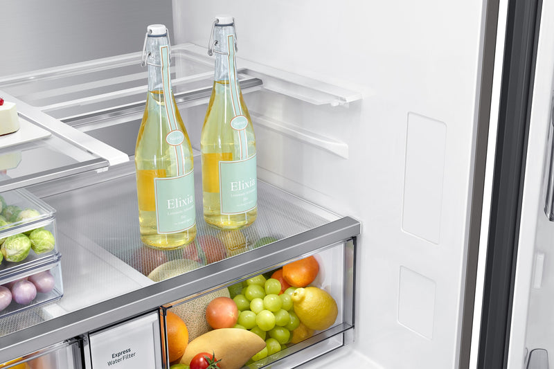 Samsung Bespoke 23 Cu. Ft. 4-Door Flex Refrigerator with Family Hub+™ - RF23DB9900QDAC