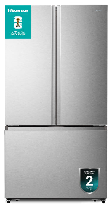 Hisense 36\" 26.6 Cu. Ft. French-Door Refrigerator - Titanium - RF27A3FSE 