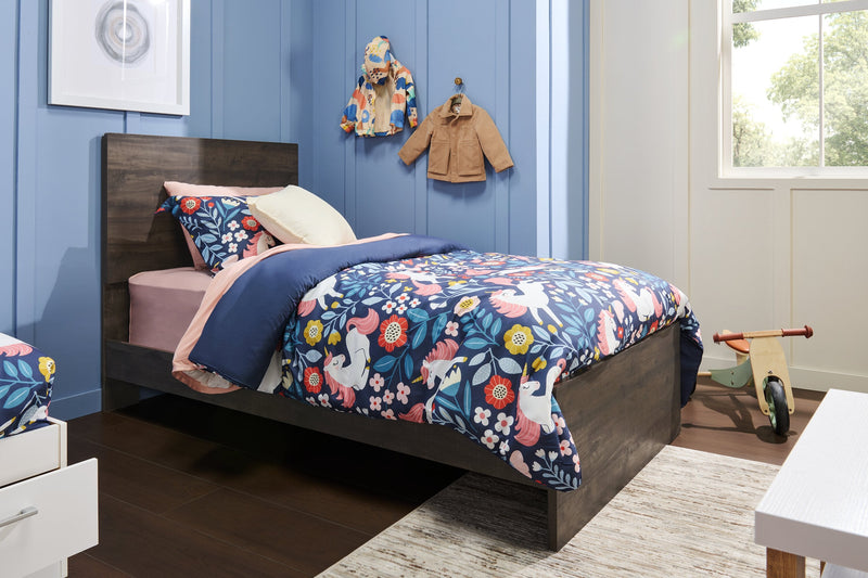 Riley Twin Bed - Grey