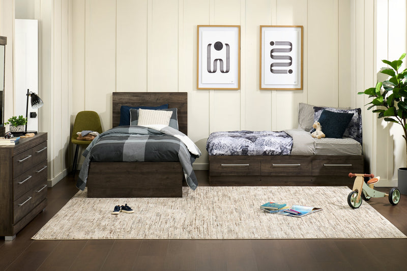 Riley Twin Mates Bed – Grey