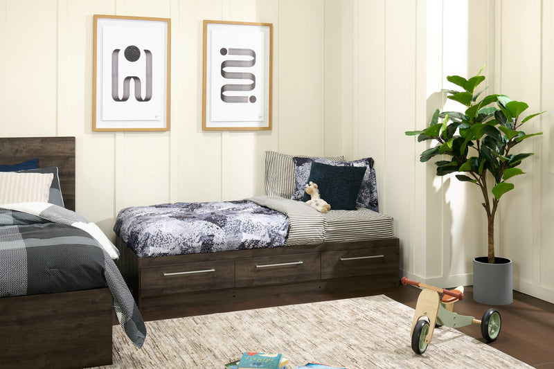 Riley Twin Mates Bed – Grey