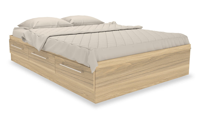 Riley Full Mates Bed - Natural