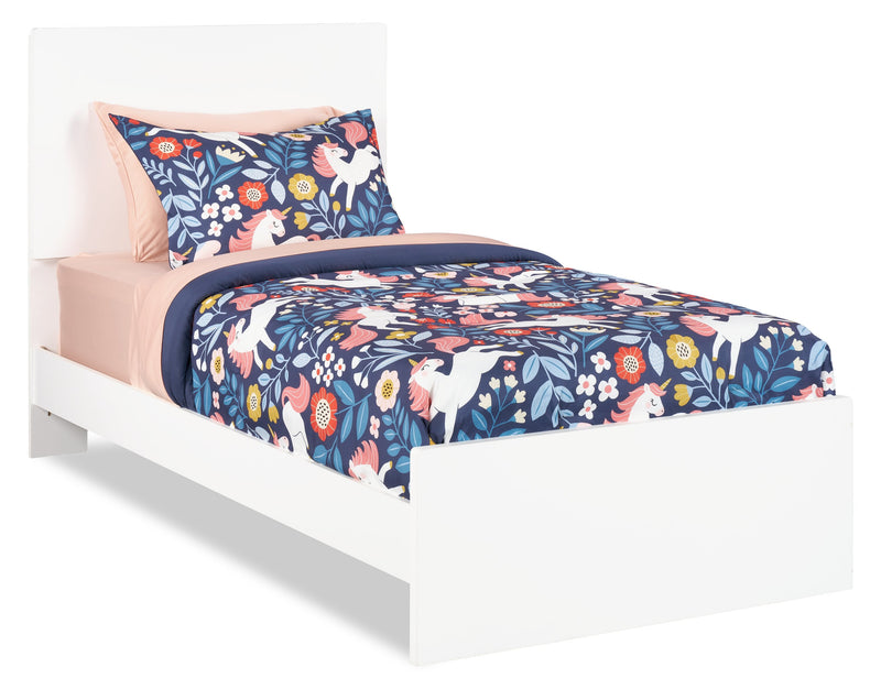 Riley Twin Bed - White