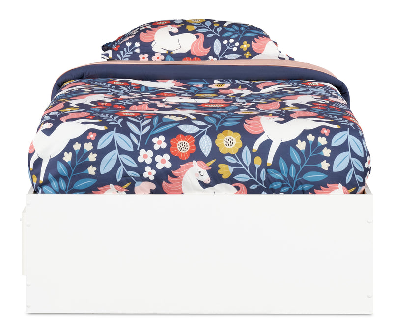 Riley Twin Mates Bed – White