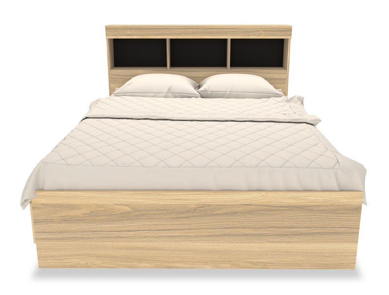 Riley 6-Piece Full Mates Bed with Headboard Bedroom Set – Natural