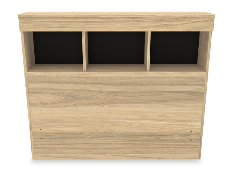 Riley 5-Piece Twin Mates Bed with Headboard Bedroom Set – Natural   