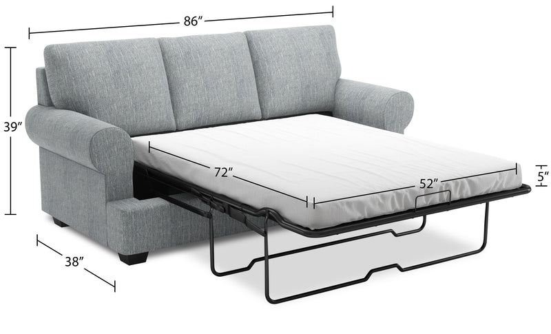 Sofa Lab Roll Sofa Bed - Luna Pewter