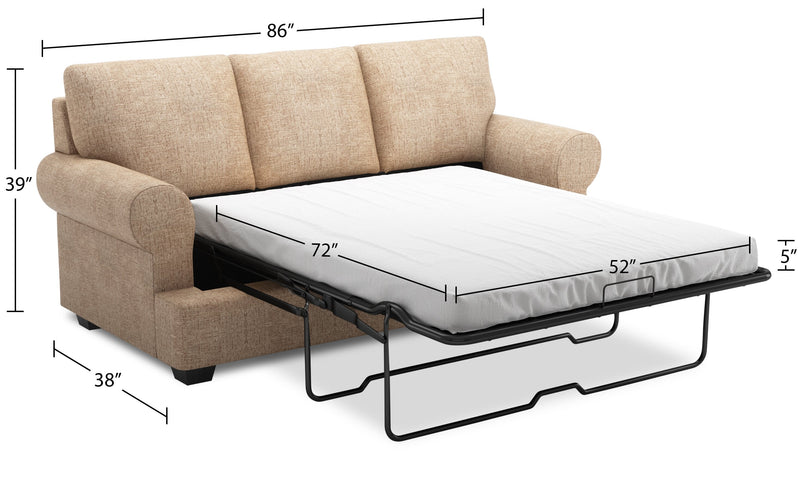 Sofa Lab Roll Sofa Bed - Luxury Taupe
