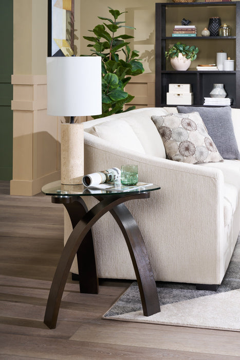 Rocco 25” Modern Stone Table Lamp - Natural Travertine