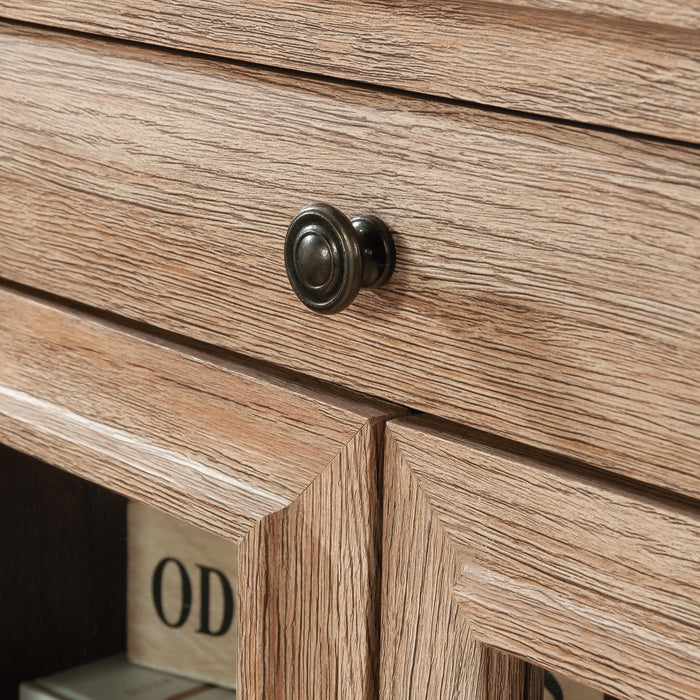 Rollingwood 31.5\" Commercial Grade Storage Cabinet with Drawer - Brushed Oak