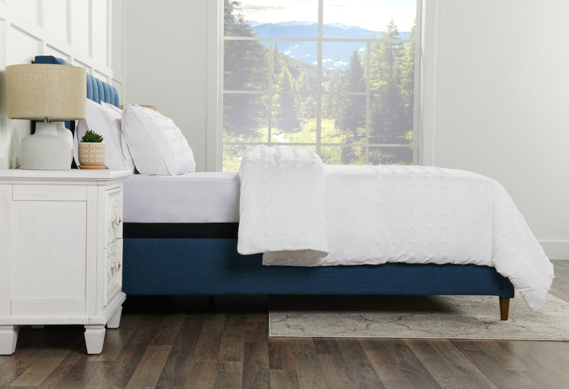 Rowan 3-Piece King Comforter Set - White 