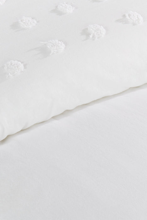 Rowan 3-Piece Queen Comforter Set - White