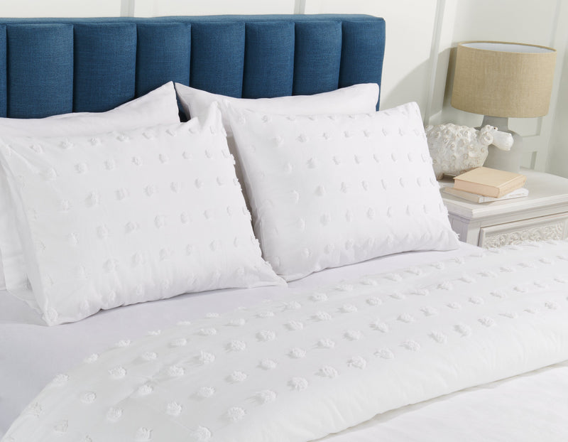 Rowan 3-Piece Queen Comforter Set - White