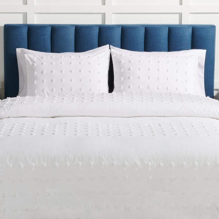 Rowan 3-Piece King Comforter Set - White 