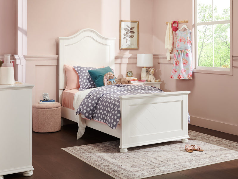 Saskatchewan Round Fabric Storage Ottoman - Pink