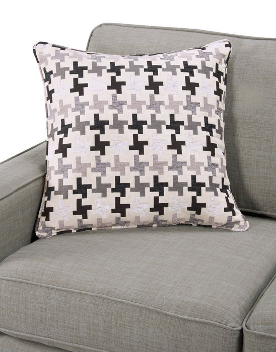 Sawyer 2-Piece Linen-Look Fabric Sectional - Light Grey