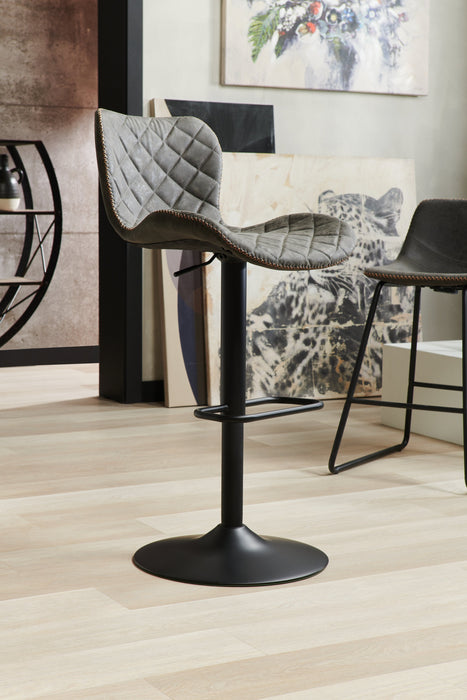 Seth Adjustable Bar Stool - Grey