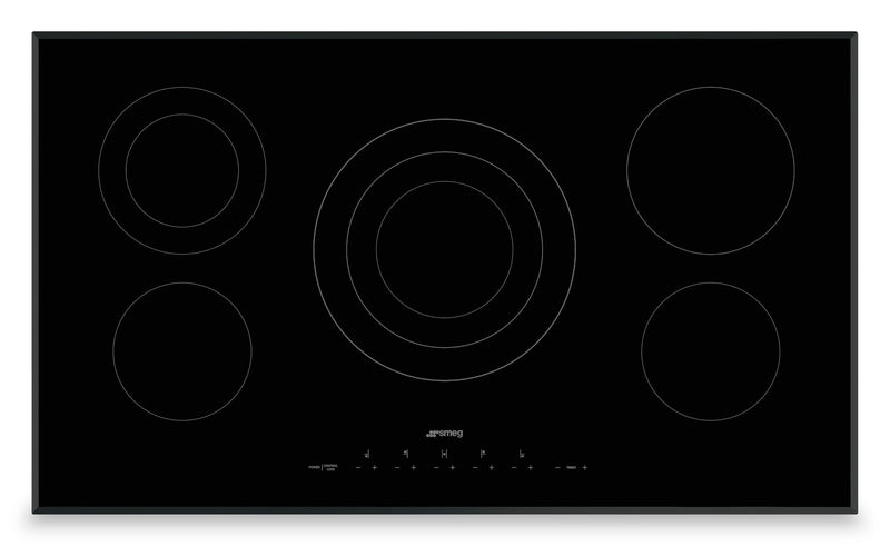 Smeg 36\" Electric Cooktop - SEU365ETB