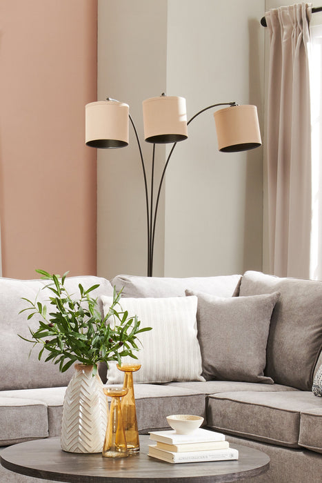 Bean Oil-Rubbed Bronze 3-Light Arc Floor Lamp