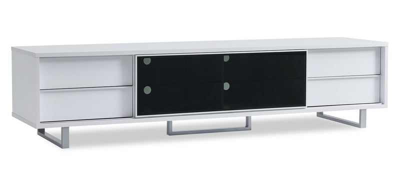 Amelia 89\" x 22\" Modern TV Stand with Storage and Cable Management for TVs up to 100\" - White