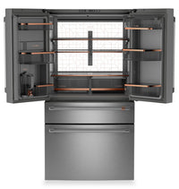 Café 36” 23.2 Cu. Ft. Smart Counter-Depth 4-Door French Door Refrigerator – Stainless Steel - CJE23DP2WS1