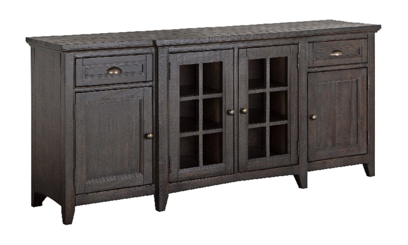 Wesley 70\" Traditional TV Stand with Storage and Cable Management for TVs up to 75\" - Graphite
