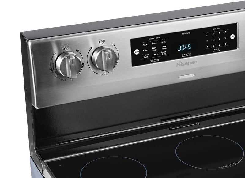 Hisense 30\" 5.8 Cu. Ft. 5-Element Electric Range with True Convection - Stainless Steel - HBE3502CAS
