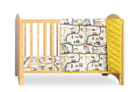 Milo 3-Piece Crib Bedding Set - Yellow 