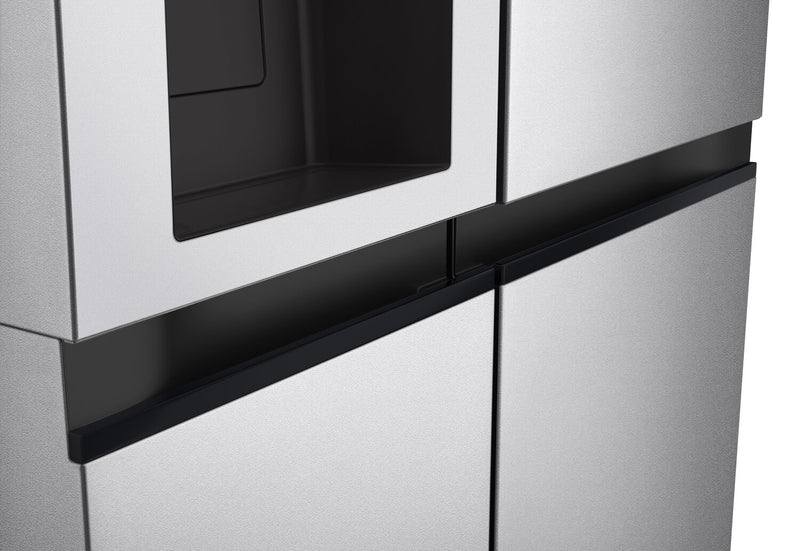 LG 36\" 23 Cu. Ft. Counter-Depth Side-by-Side Refrigerator with Ice and Water Dispenser - LS23C4230V