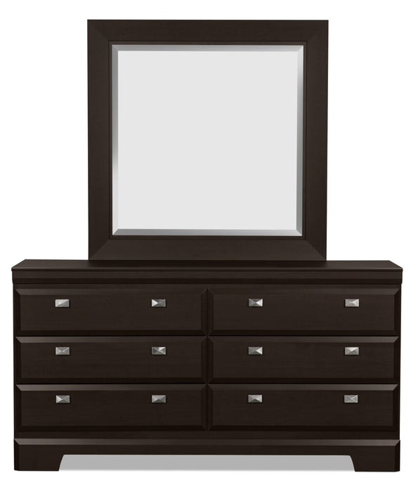 Yorkdale 5-Piece Queen 6 Drawer Storage Bedroom Package - Brown