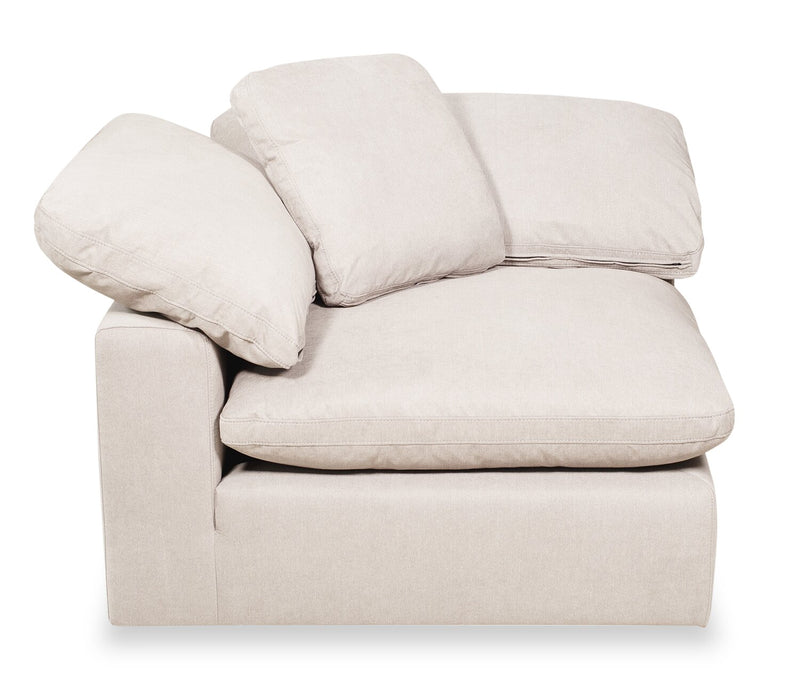 Eclipse Linen-Look Fabric Modular Armless Chair - Linen