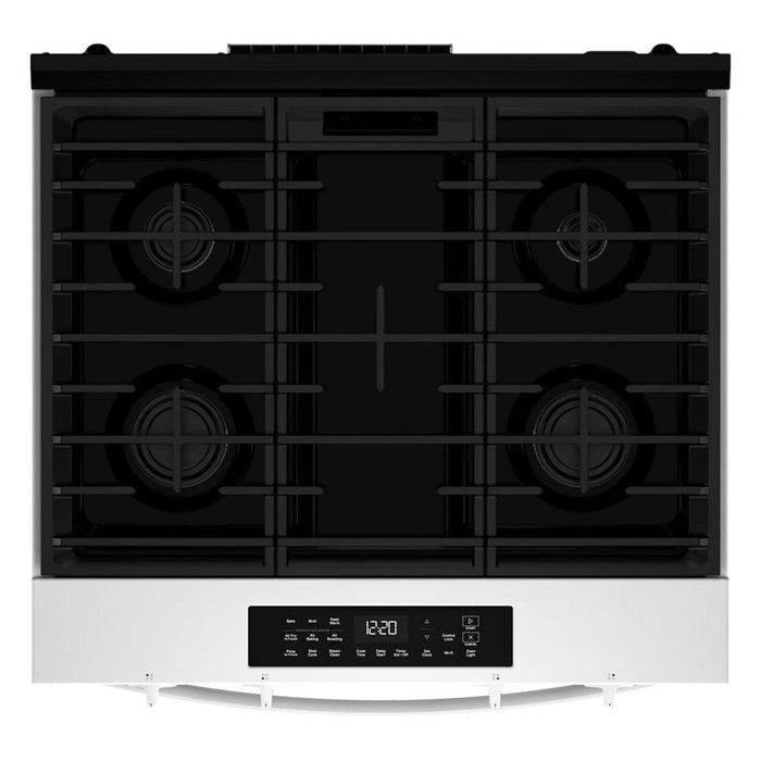 Whirlpool 30\" 5.0 Cu. Ft. Gas Smart Range with Air Cooking - White - WSGS4530TZ