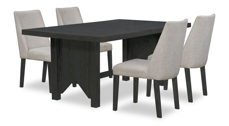 Emery 5-Piece Dining Set - Grey