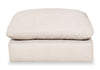 Eclipse 5-Piece Linen-Look Fabric Modular Sectional with Ottoman - Linen