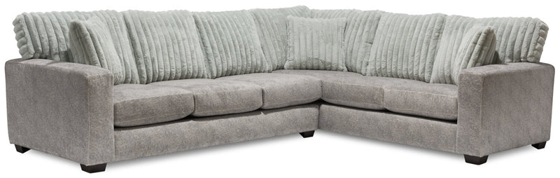 Koda 2-Piece Chenille Right-Facing Sectional - Plush Paloma