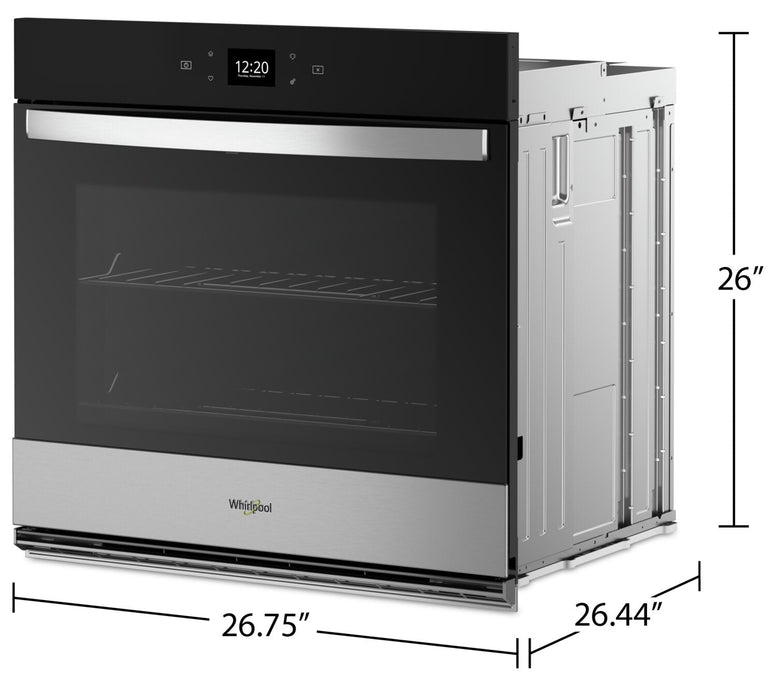 Whirlpool 27\" 4.3 Cu. Ft. Electric Single Wall Oven with Air Fry - Fingerprint Resistant Stainless S… 