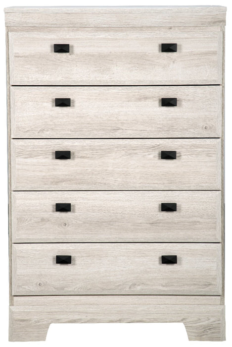 Yorkdale Bedroom Chest of Drawers, 5-Drawer, 31.1\"W x 47.4\"H, Made in Canada - White 