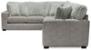 Koda 2-Piece Chenille Left-Facing Sectional - Plush Paloma