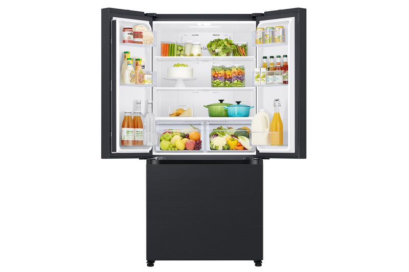 Samsung 33\" 17.5 Cu. Ft. Counter-Depth French-Door Refrigerator - Black Caviar Matt - RF18A5101MT/AA