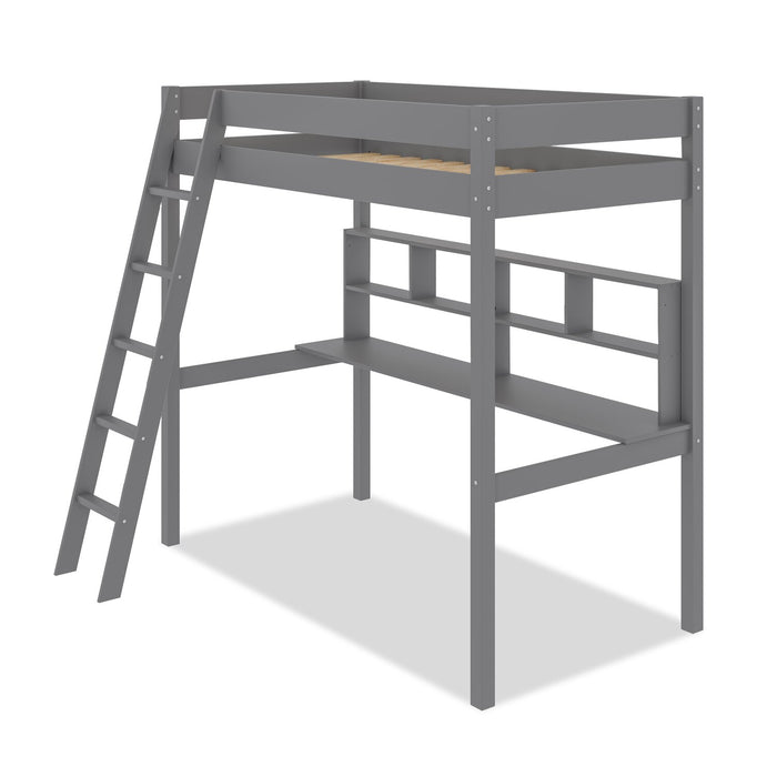 Brody Twin Loft Bed with Desk