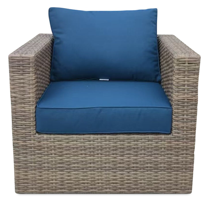 Naples 10-Piece Patio Set - Blue 